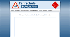 Desktop Screenshot of fahrschule-puhlmann.de